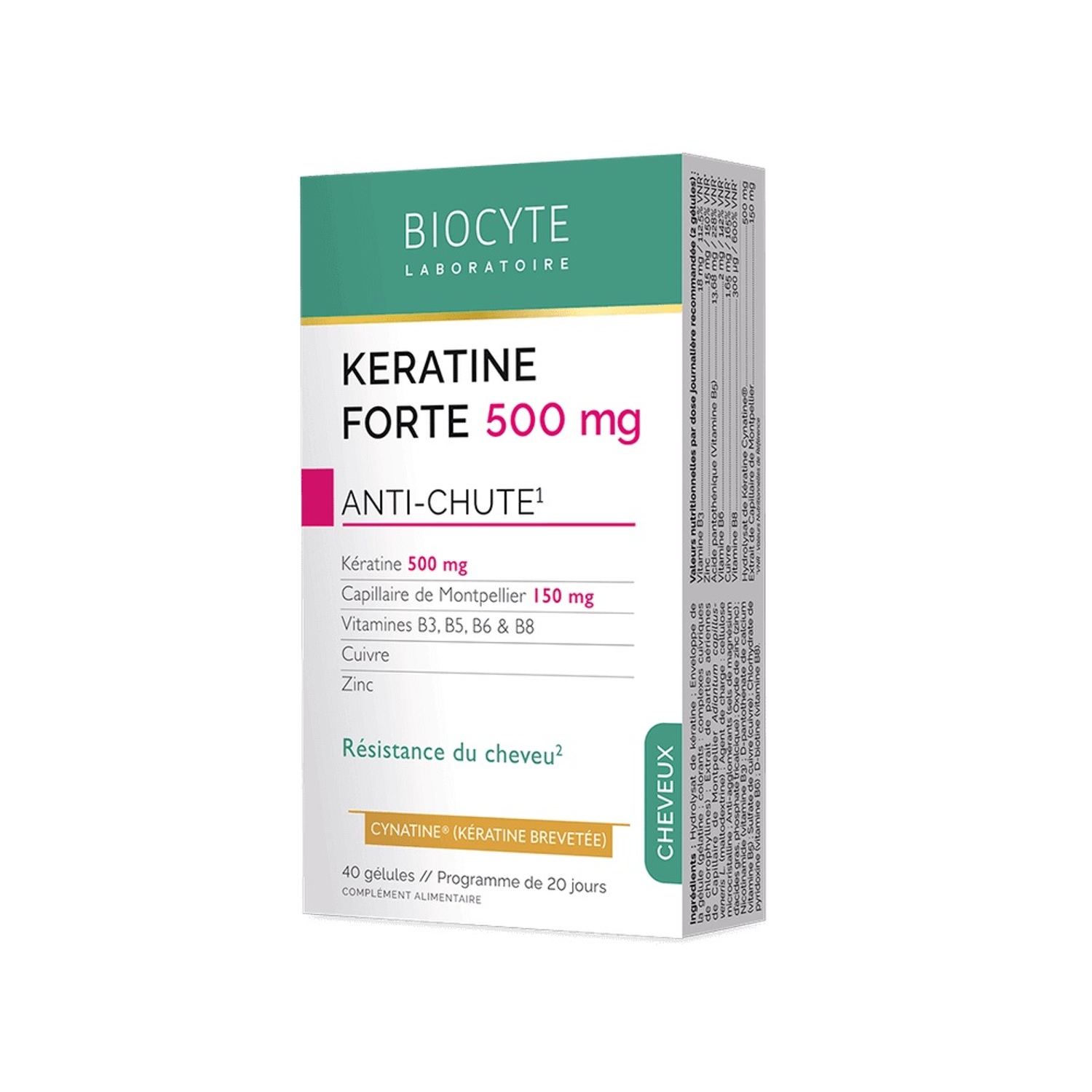 Проти випадіння волосся Biocyte Keratine Forte Anti-Chute